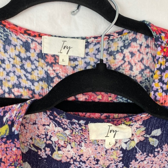 Ivy V Neck Dress Lot of 2 Floral Summer Dresses - Picture 2 of 12